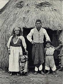 Familia mapuche, circa 1910